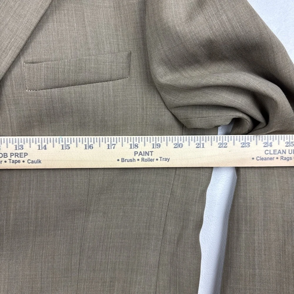 Bachrach Blazer Men's 40R Tan Beige 100%‎ Wool Sports  Made Coat In Italy Jacket